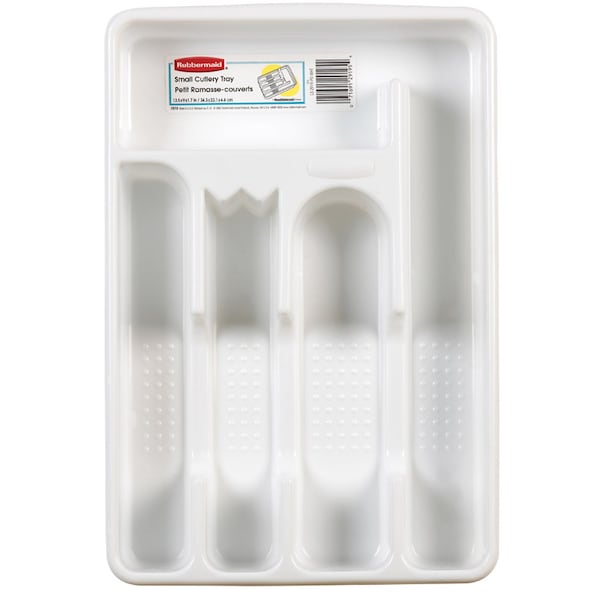 Rubbermaid Rubbermaid 1.75 in. H X 9 in. W X 13.5 in. D Plastic Cutlery Tray 2919-RD WHT - main